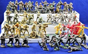 Various 1:32 CRESCENT LONE STAR UNA VP Vintage ARMY SOLDIERS WAR DIORAMA +Other - Picture 1 of 82