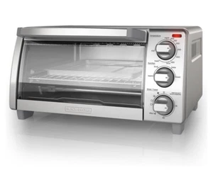 BLACK+DECKER 4-Slice Toaster Oven, Even Toast, 4 Cooking Functions - Picture 1 of 7