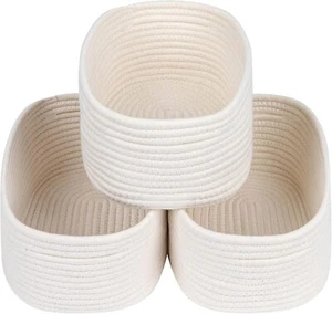 CubesLand Off White Small Storage Baskets 3pcs - Picture 1 of 6