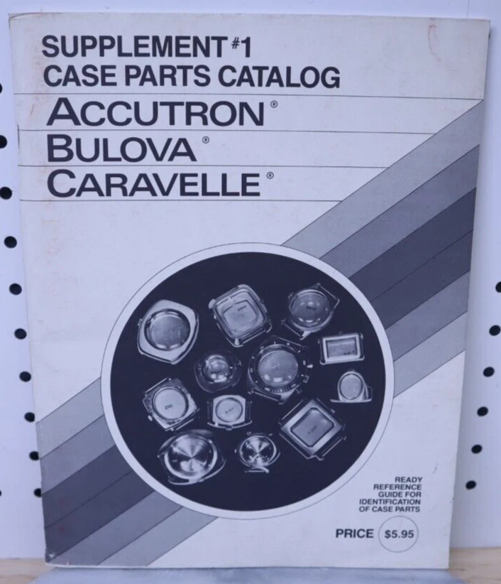 Used 1979 Accutron Supplement Case Parts Catalog #1 - Watchmaker Literature Book - Image 1 of 2