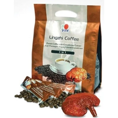 DXN 🇲🇾 Lingzhi Coffee 3 in 1 with Ganoderma |HALAL| - Image 1 of 4