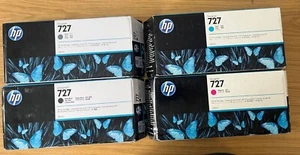 Oryginalna partia wkładów atramentowych HP 727 - 300ml do HP DESIGNJET 920 T1500 T2500 - Zdjęcie 1 z 2