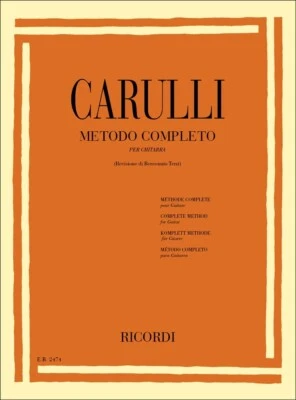 EDITORE: RICORDI Ferdinando Carulli Metodo Completo Per Chitarra volume UNICO (Terzi) ed. RICORDI