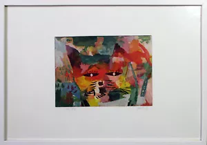 YOSHI TAKAHASHI - Cats III. Handsignierte + nummerierte Farbradierung, gerahmt - Picture 1 of 5