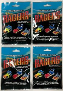 4 Pin Pack Sealed Lot Disney Parks Disney Racers Mystery 5 Pins Per Pack