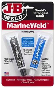 JB WELD MARINE WATERPROOF EPOXY BOAT WATERCRAFT CHEMICAL PETROLEUM RESISTANT - Picture 1 of 4