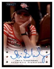 2010 Razor Poker Erica Schoenberg ON CARD Auto Authentic Signature #11 JS #4