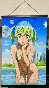 Anime Wall Scroll Girl Frutiger Areo Bikini KuszArt HD Decor 15(1/2)”x25” - Picture 1 of 1