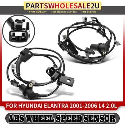 Sensor de velocidad de rueda ABS laterales delanteros 2 piezas para Hyundai Elantra 2001-2006 L4 2,0 L Foto 1 de 4