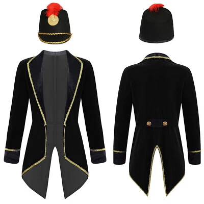 Jaqueta de palco infantil feminina terno blazer casaco baterista manga comprida uniforme - Imagem 1 de 3