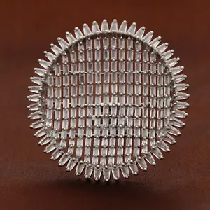 Anello da cocktail donna rotondo baguette cubic zirconia - Foto 1 di 6