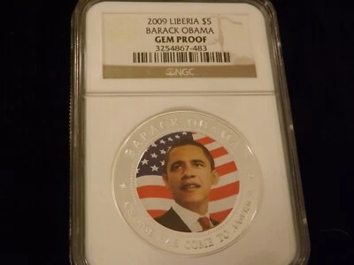 2009  $5      Arack Obama   NGC  Gem Proof - Image 1 of 2