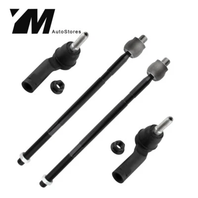 4pc LH&RH Inner & Outer Tie Rods For 13 - 16 Dodge Dart 2015-17 Chrysler 200 Foto 1 de 4