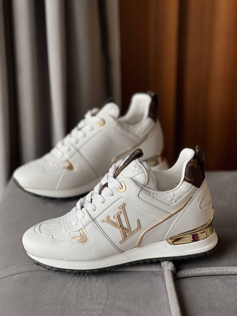 Louis Vuitton Leather Upper Lace Up Athletic Shoes for Women for