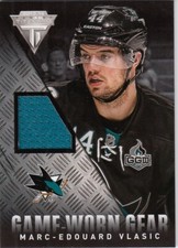 2013-14 Panini Titanium Game Worn Gear Jersey #GG-MEV - MARC-EDOUARD VLASIC