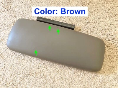 1998 -2002 Lincoln Continental Center Console Lid Arm Rest Armrest Brown Leather - Изображение 1 из 4