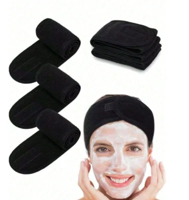 1pc Adjustable Non-Slip Spa Headband - Soft Wide Band for Makeup & Skincare-NEW - Image 1 of 4