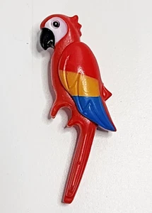 Playmobile Red Parrot / Bird Blue & Yellow Feathers Jungle Pirate - Picture 1 of 4