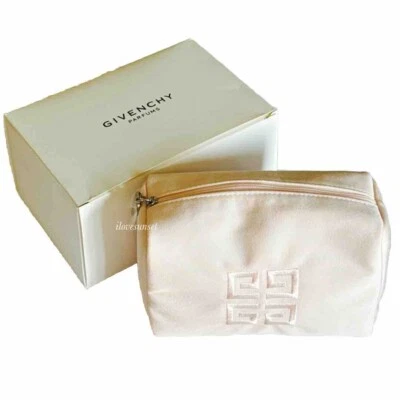 NUEVO EN CAJA {GIVENCHY} Bolsa de Maquillaje para Perfumes/Bolsa de Cosméticos - Bolsa de Volumen Lyocell Desnudo Foto 1 de 4