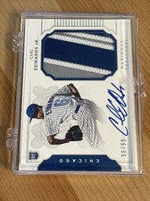 2016 Panini National Treasures Carl Edwards Jr. Patch Auto Chicago Cubs /99
