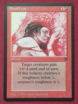 Magic The Gathering LEGENDS BLOOD LUST red card MTG - Image 1 of 2