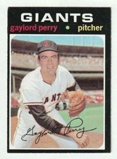 Topps 1971 #140 Gaylord Perry San Francisco Giants Pitcher MLB Baseball Card