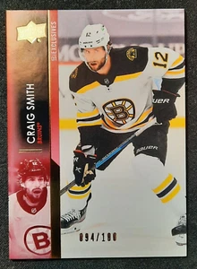 2021-22 Upper Deck Exclusives #/100 CRAIG SMITH #19 NM-MT+ - Picture 1 of 2
