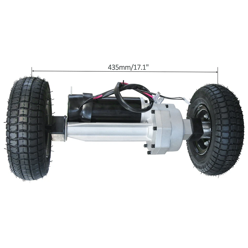 Motor elétrico 24V 350w traseiro Transaxle +9x3.50-4 rodas para scooter de mobilidade - Imagem 1 de 4