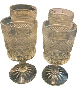 Juego de 4 copas/vasos de agua Anchor Hocking Wexford de vidrio pesado de 6-5/8" - Imagen 1 de 2
