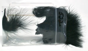 Marabou Blood Strung Federkiele Fliegenbinden schwarz #522 - Bild 1 von 3