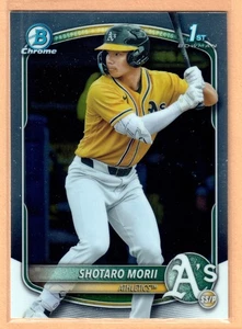 2025 Bowman Chrome Shotaro Morii 1st Bowman #BCP-170 Athletics Menge - Bild 1 von 2