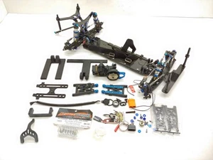 Custom Built Exotek Upgraded Carbon Fiber 1/10 RC Drag Car Roller Slider Chassis - Bild 1 von 16