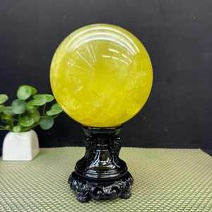 8.4LB Natural citrine Quartz Sphere Crystal Energy Ball Reiki Healing Gem Decor - Picture 1 of 7