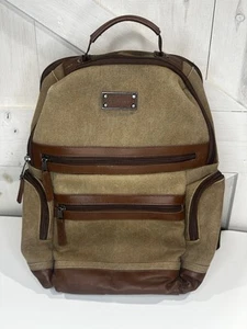 Renwick braun Leder & Canvas Reiserucksack 15" Laptopfach mit RFID K - Bild 1 von 15