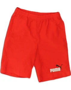 PUMA Boys Sport Shorts 11-12 Years Red XN04 - Picture 1 of 3