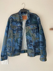 Chaqueta de Camionero LEVIS Premium Denim Fin de Rollo Falarope Camuflada Multicolor Talla L - Imagen 1 de 2