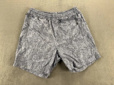 Pantalones Cortos de Natación Adidas Para Hombre Grandes Gris Lavado Ácido Secado Rápido Bolsillos con Cremallera Cordón Foto 1 de 4