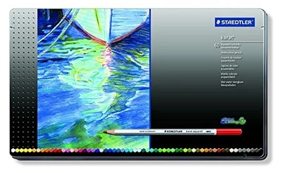 Staedtler pencils Karato Akuereru watercolor pencils 60 colors 125 M60 - Image 1 of 4