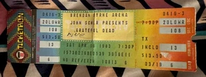 GRATEFUL DEAD - JERRY GARCIA - APRIL 16, 1983 - BRENDAN BYRNE ARENA - TICKET - Picture 1 of 2