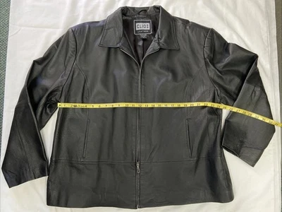 Chaqueta de Cuero Vintage CLIO Negra Años 90 y2k Grunge Retro Otoño Occidental 3x Foto 1 de 4