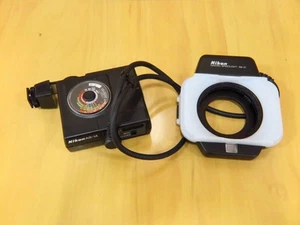 Nikon SB-21B Macro Flash with AS-14 and Accessories Excellent Condition JAPAN - Picture 1 of 10