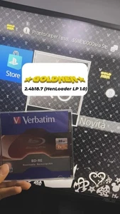 Bluray GoldHen PlayStation 4 Firmware 9.00 - 12.52 no usb BD-J AIO Verbatim - Foto 1 di 2