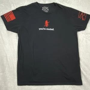 Grunt Style Shirt Herren XL schwarz You’re Muted Tee amerikanische Flagge Granate Humor - Bild 1 von 11