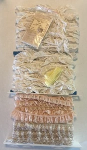 Vintage Lace, Trim, Edging, Sewing, Crafting, Doll Restoration Lot For Crafters - Picture 1 of 13
