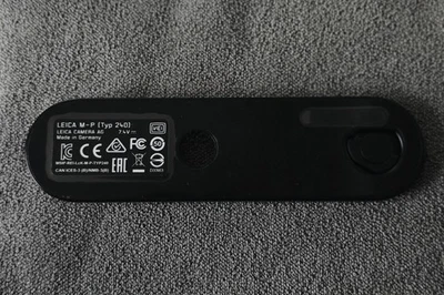 Placa base genuina Leica M-P tipo 240 acabado de pintura negra #420-242.050-000 Foto 1 de 4