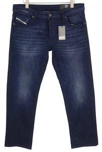 DIESEL 1985 Larkee RB067 Men Jeans W36/L32 Straight Fit Buttoned Washed Blue - Picture 1 of 11
