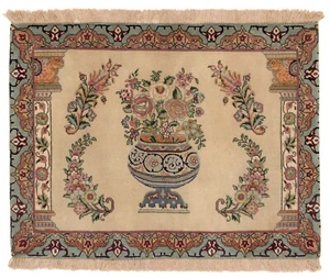 Tabriz 50raj Alfombra Persa Hecha a Mano 82x64 cm-Orient Beige Carpet Alfombra - Imagen 1 de 10