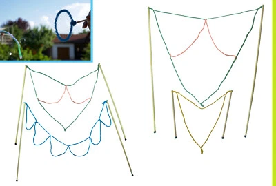 einzelne Riesenseifenblasen Stäbe: 33cm / 50cm / 90cm o. Pulver 5L Seifenblasen - Bild 1 von 4