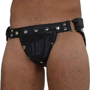 520 vera pelle jockstraps leather jock straps pelle mutande uomo biancheria intima - Foto 1 di 12