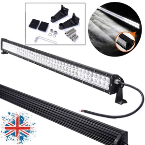 42INCH 240W LED LIGHT BAR FLOOD SPOT OFFROAD WORK LAMP WHITE BOAT UTE ATV 12/24V - Picture 1 of 7